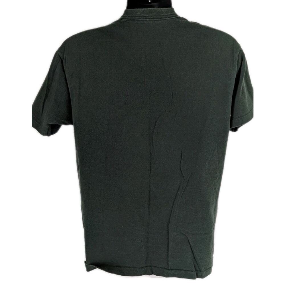 Vintage Three Stooges Curly Howard Shirt Mens Large Green Single Stitch - Picture 3 of 10